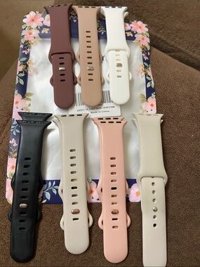 Silicone Replacement Wristbands — Assorted Neutral Colors